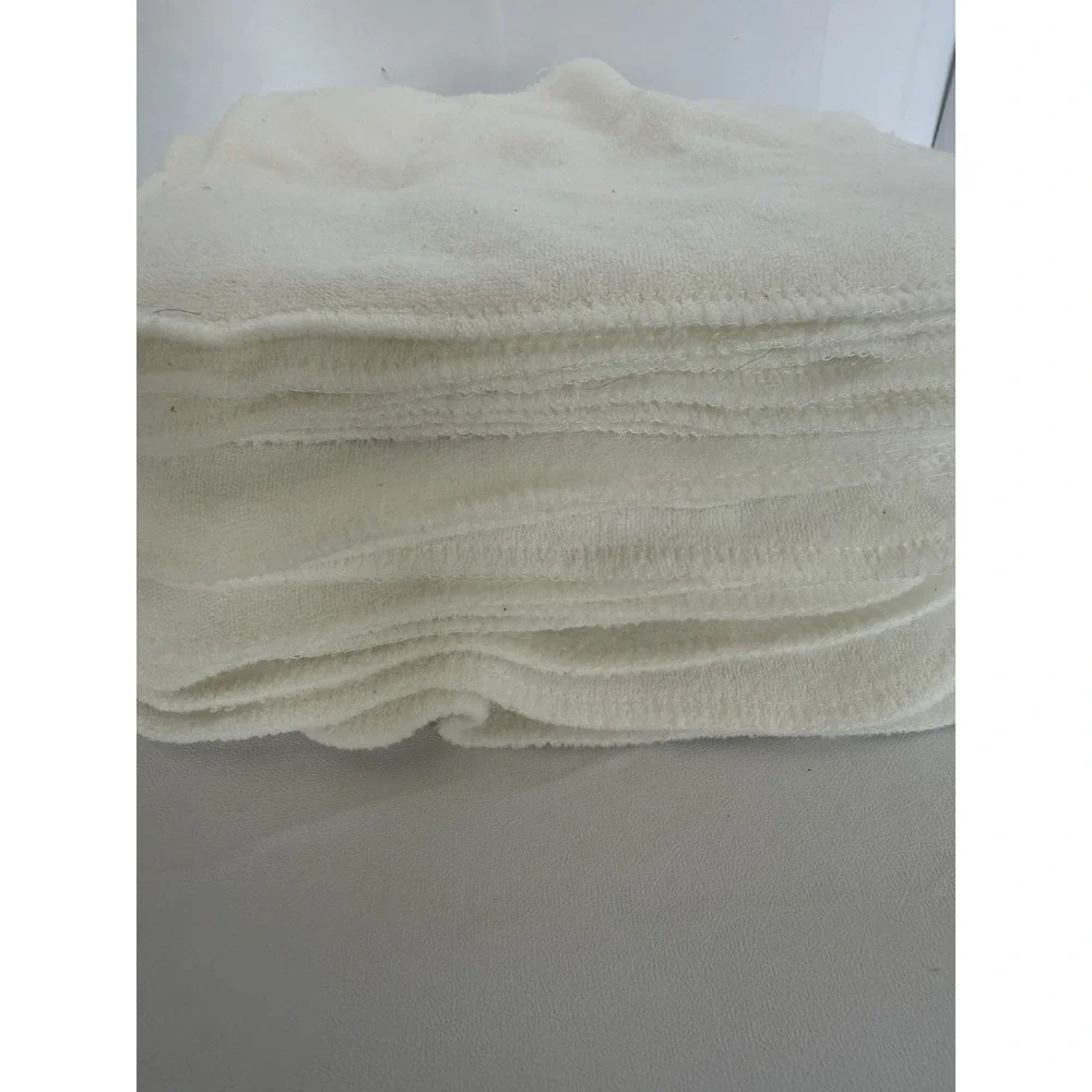 GroVia 24 Reusable Cloth Baby Wipes White Soft Washcloths Cloth Diaper Wipes